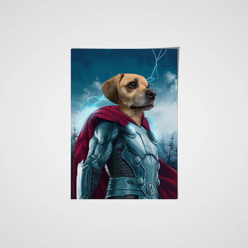 Crown and Paw - Poster The Norse Hero - Custom Pet Poster
