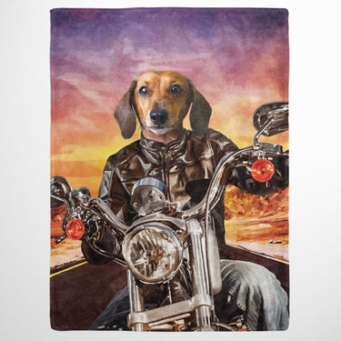 The Biker - Custom Pet Blanket