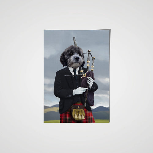 Crown and Paw - Poster The Bagpiper - Custom Pet Poster