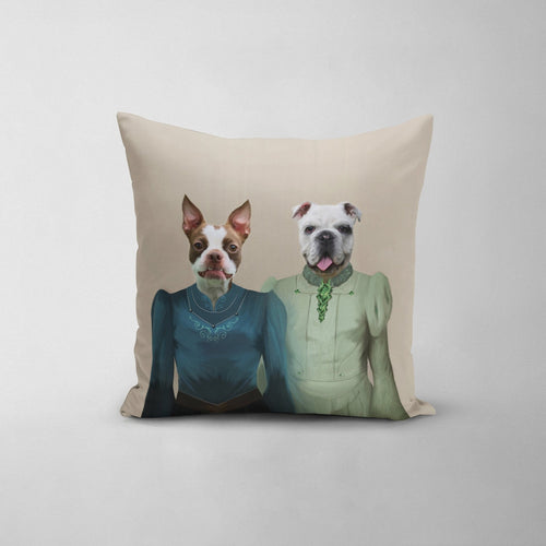 Crown and Paw - Throw Pillow The Little Ladies - Custom Throw Pillow