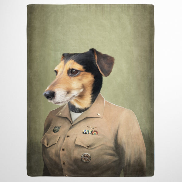 The Female Naval Officer - Custom Pet Blanket