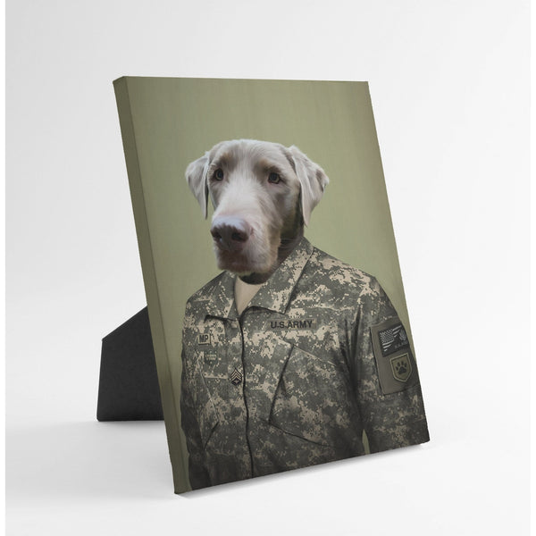 The Army Man - Custom Standing Canvas