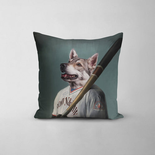 Crown and Paw - Throw Pillow The Baseball Player - Custom Throw Pillow