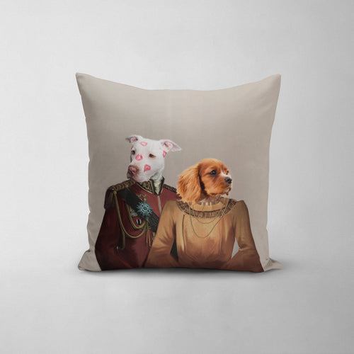 Crown and Paw - Throw Pillow The Lord And Lady - Custom Throw Pillow