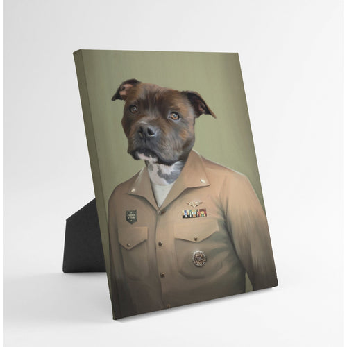 Crown and Paw - Standing Canvas The Male Naval Officer - Custom Standing Canvas