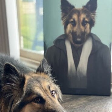 Crown and Paw - Canvas The Light Side - Custom Pet Canvas