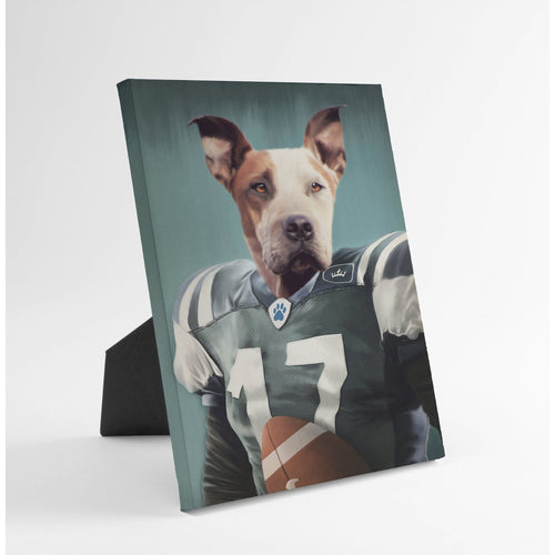 Crown and Paw - Standing Canvas The Football Player - Custom Standing Canvas