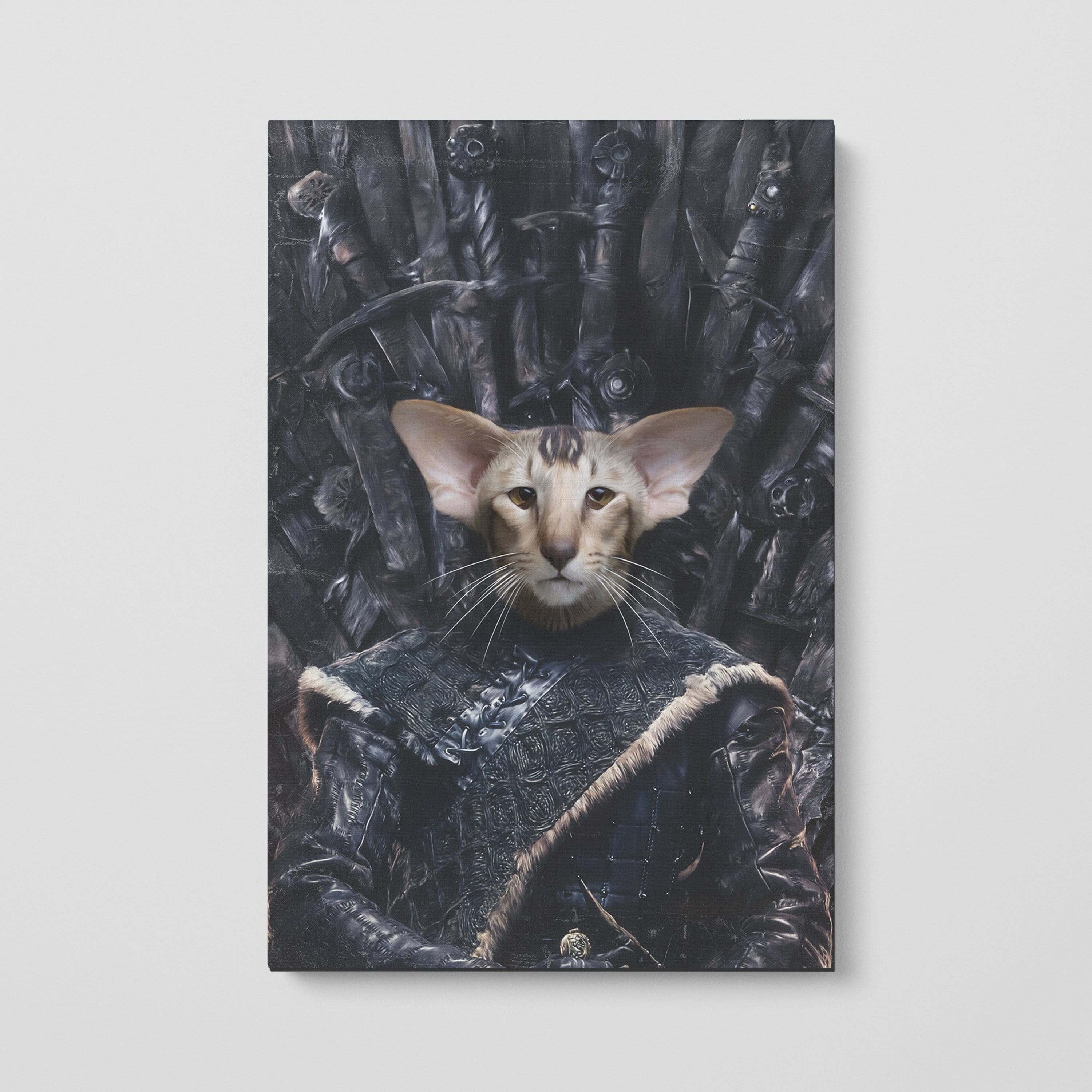 Crown and Paw - Canvas The Lone Wolf - Custom Pet Canvas