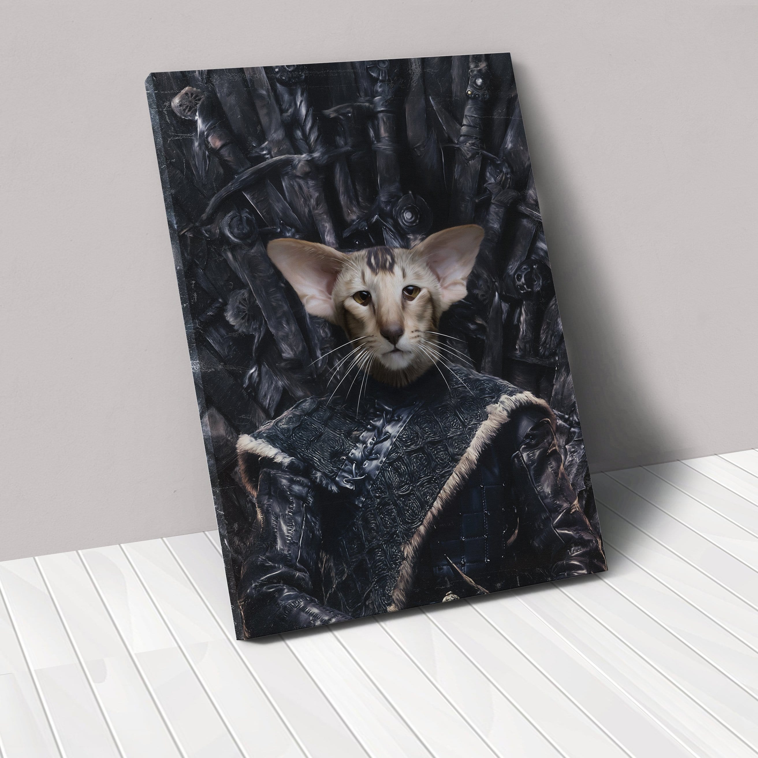 Crown and Paw - Canvas The Lone Wolf - Custom Pet Canvas
