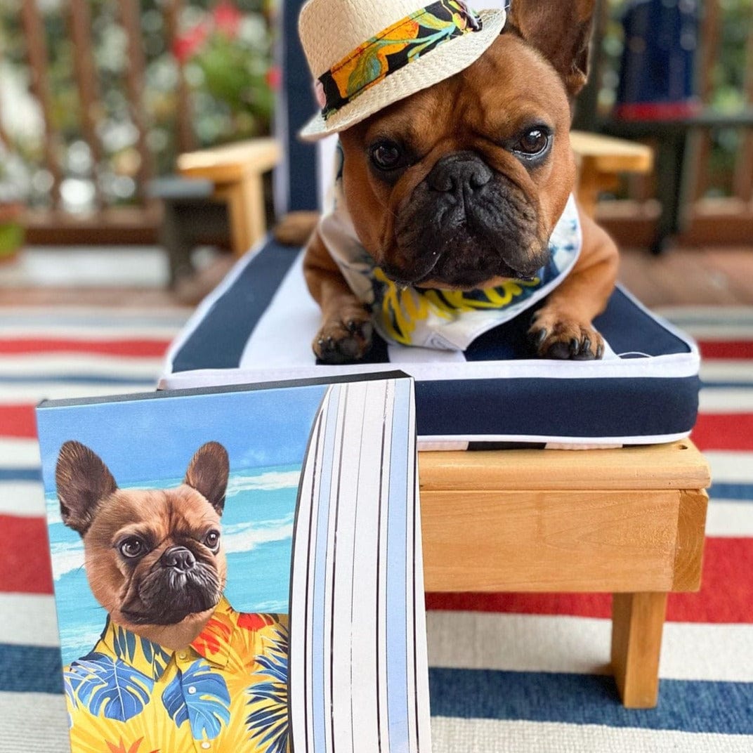 Crown and Paw - Canvas The Surfer - Custom Pet Canvas