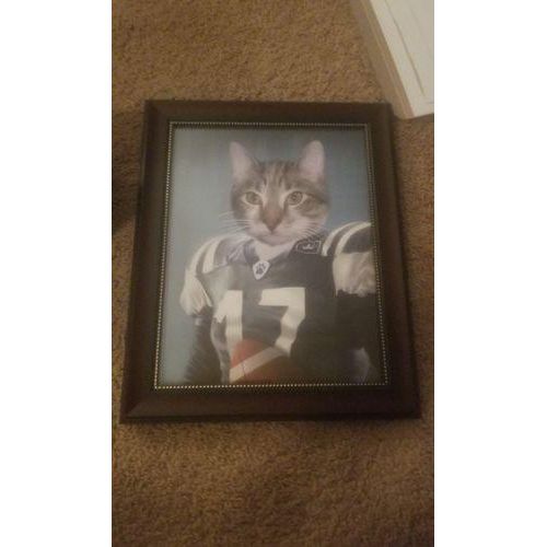 Crown and Paw - Poster The Football Player - Custom Pet Poster