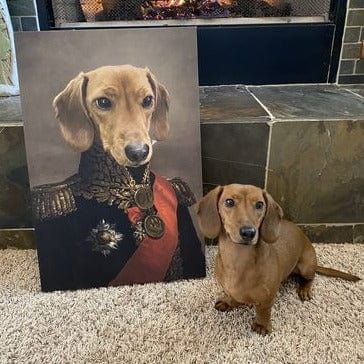 Crown and Paw - Canvas The Major - Custom Pet Canvas