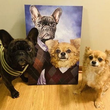 Crown and Paw - Canvas Step Brothers - Custom Pet Canvas