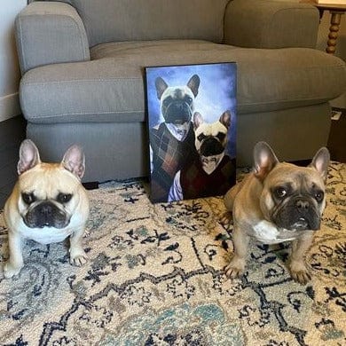 Crown and Paw - Canvas Step Brothers - Custom Pet Canvas