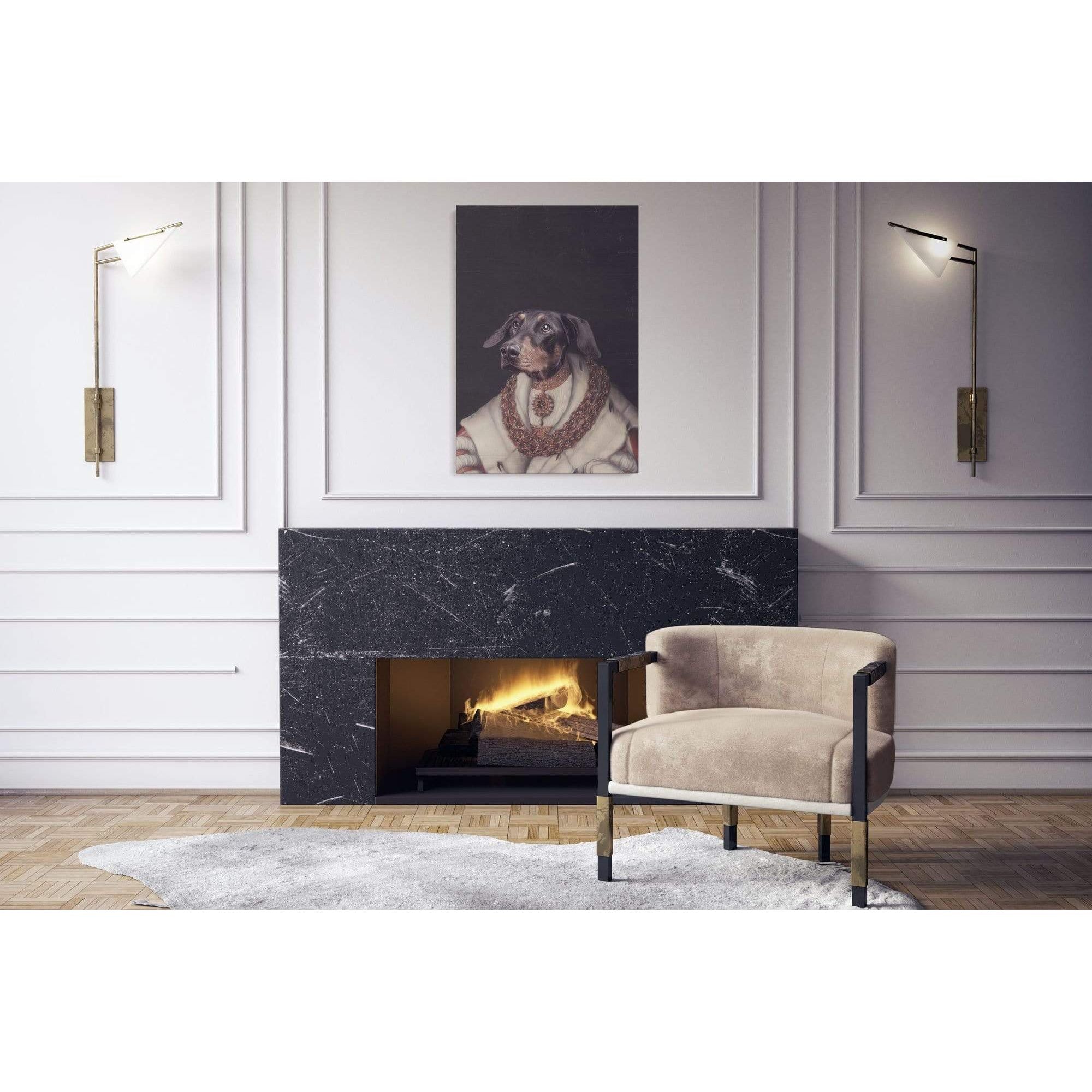 Crown and Paw - Canvas The Heiress - Custom Pet Canvas