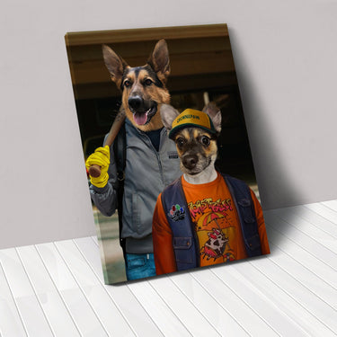 The 80's Dynamic Duo - Custom Pet Canvas