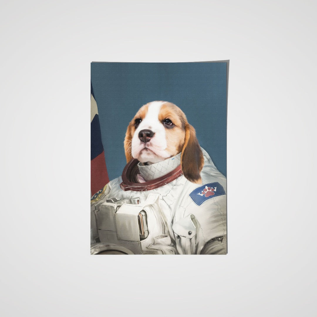 Crown and Paw - Poster The Astronaut - Custom Pet Poster