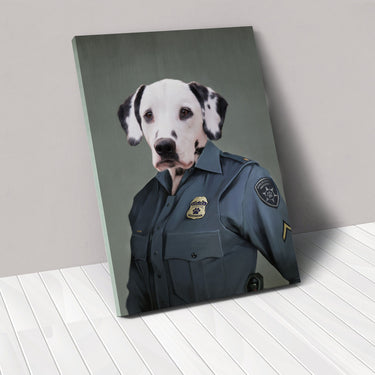 Police Officer (Female) - Custom Pet Canvas