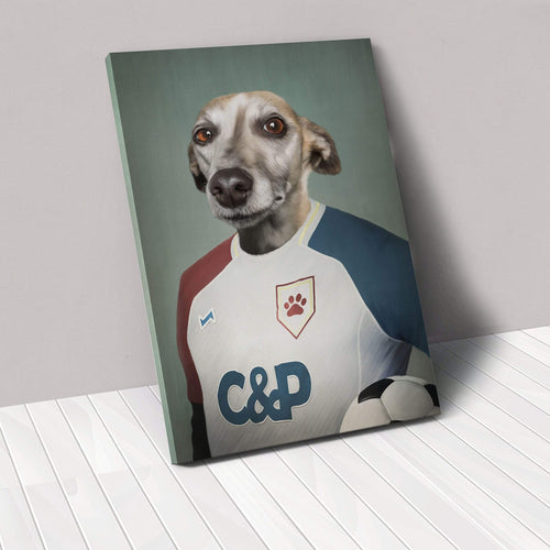Crown and Paw - Canvas The Soccer Player - Custom Pet Canvas