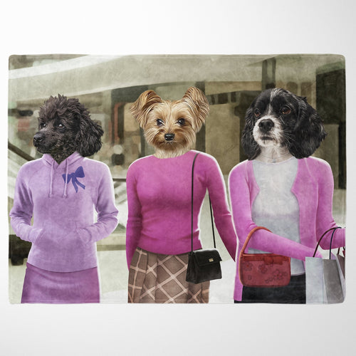 Crown and Paw - Blanket The 3 Mean Girls - Custom Pet Blanket