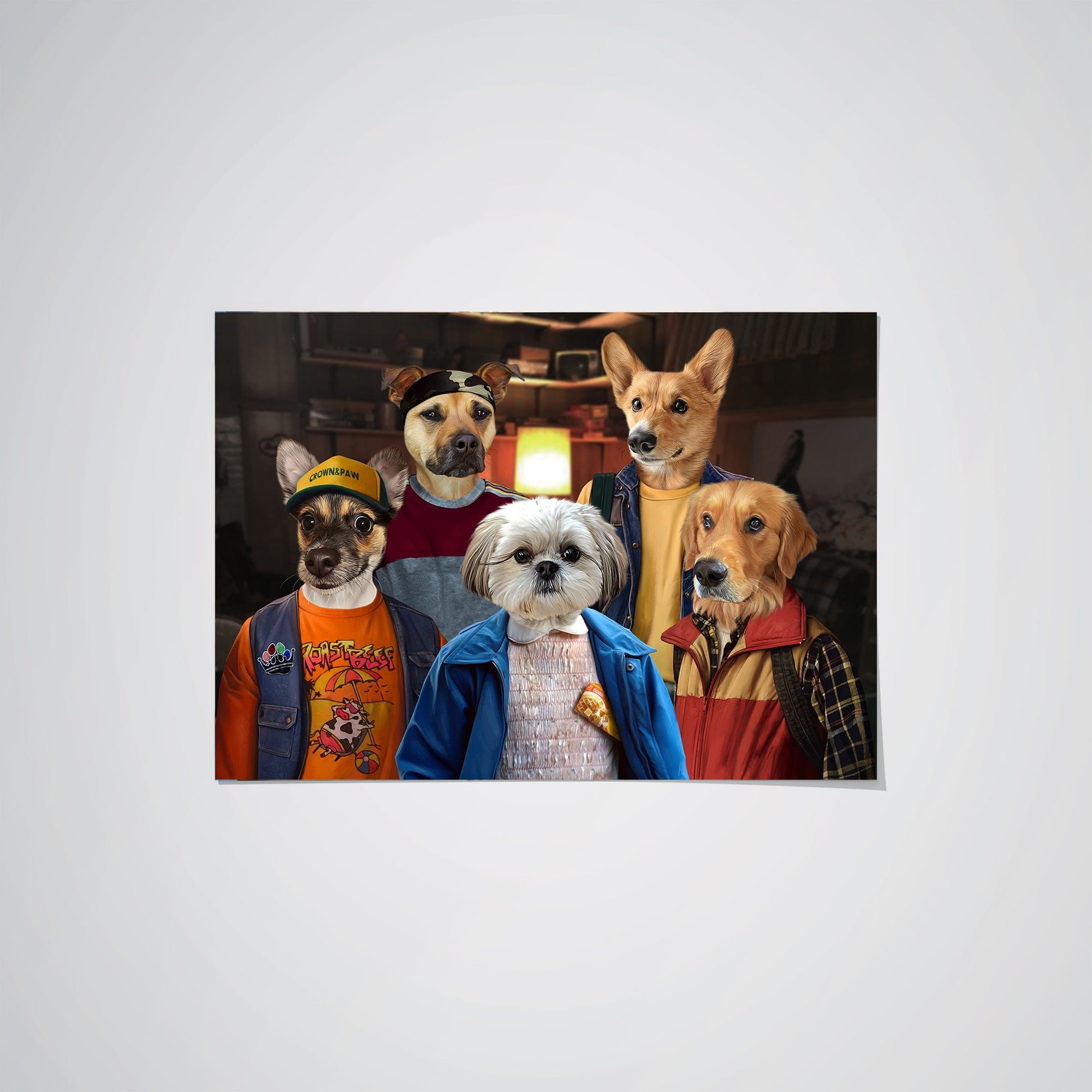 Crown and Paw - Poster The 80's Kids - Custom Pet Poster