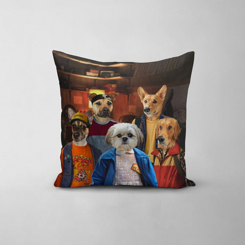 Crown and Paw - Throw Pillow The 80's Kids - Custom Throw Pillow