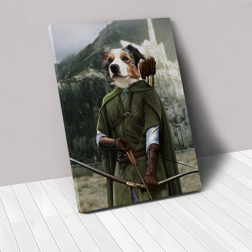 Crown and Paw - Canvas The Archer - Custom Pet Canvas 8" x 10" / Background 1