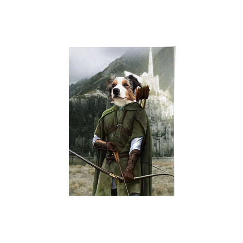 Crown and Paw - Poster The Archer - Custom Pet Poster 8.3" x 11.7" / Background 1
