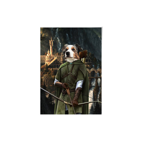 Crown and Paw - Poster The Archer - Custom Pet Poster 8.3" x 11.7" / Background 3