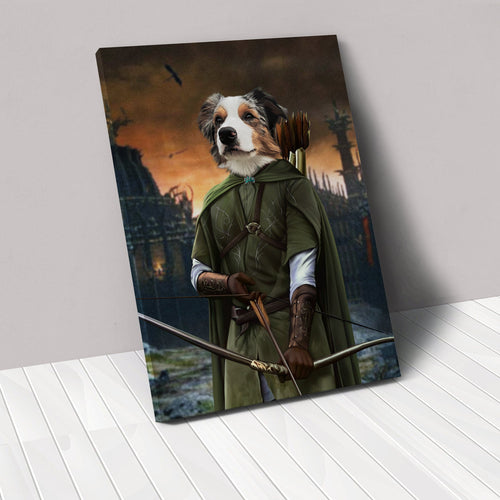 Crown and Paw - Canvas The Archer - Custom Pet Canvas 8" x 10" / Background 4