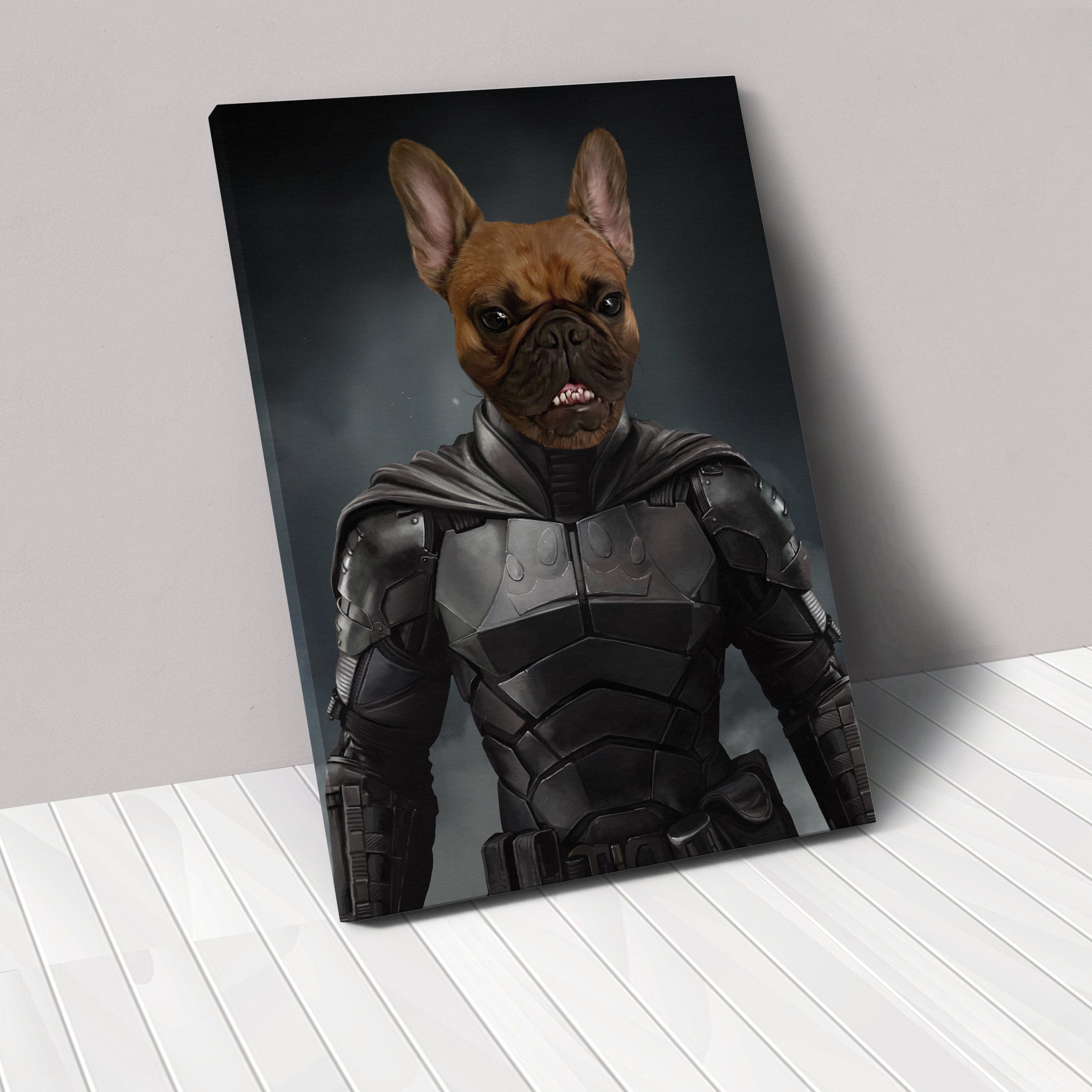 Crown and Paw - Canvas The Bark Knight - Custom Pet Canvas