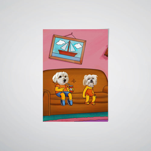 Crown and Paw - Poster The Yellow Siblings - Custom Pet Poster