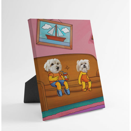 Crown and Paw - Standing Canvas The Yellow Siblings - Custom Standing Canvas