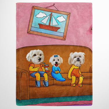 The Yellow Three - Custom Pet Blanket