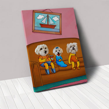 The Yellow Three - Custom Pet Canvas