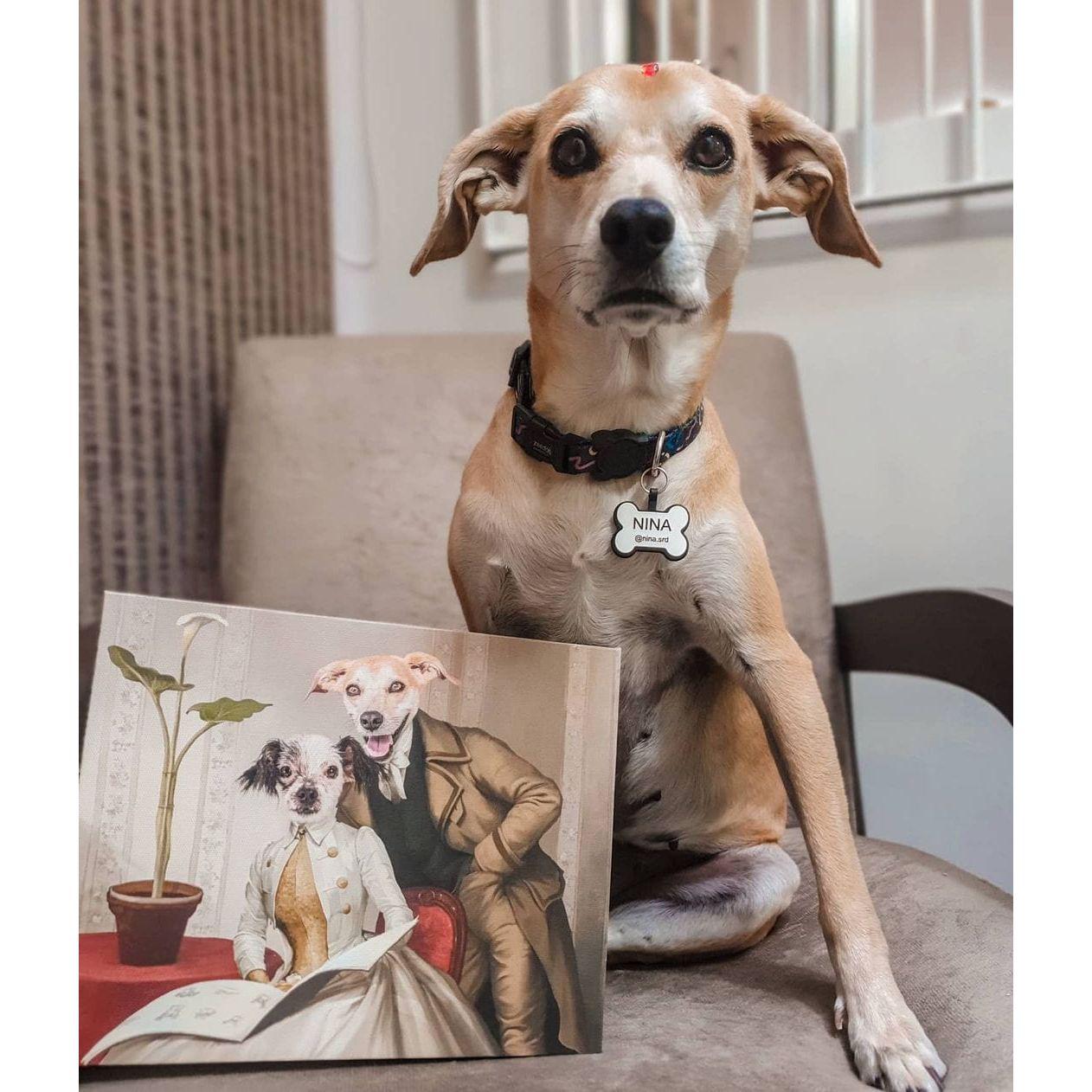 Crown and Paw - Canvas The Betrothed - Custom Pet Canvas