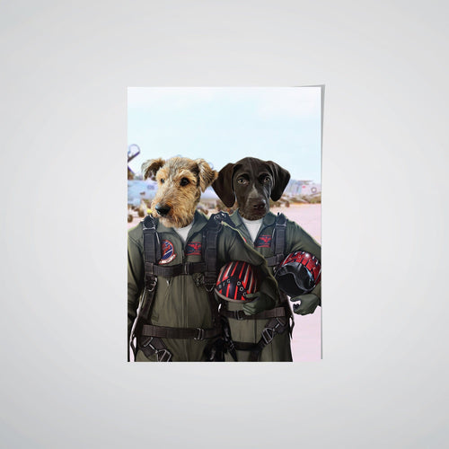 Crown and Paw - Poster The Fighter Pilots - Custom Pet Poster