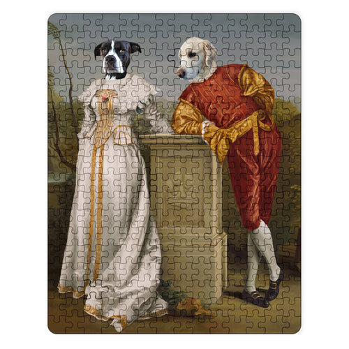 Crown and Paw - Puzzle The Courtly Couple - Custom Puzzle 11" x 14"