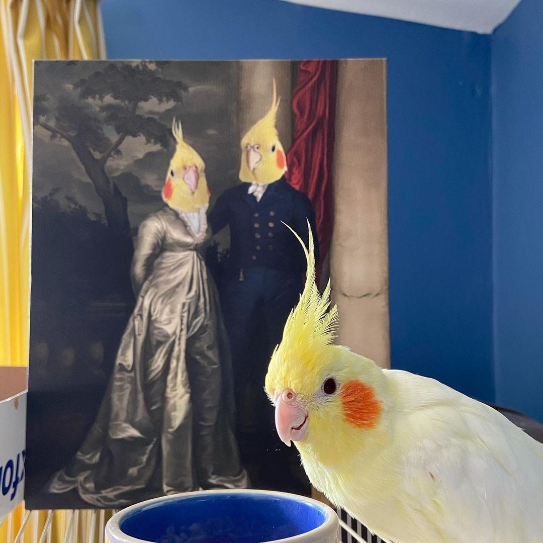 Crown and Paw - Canvas The Dinner Date - Custom Pet Canvas