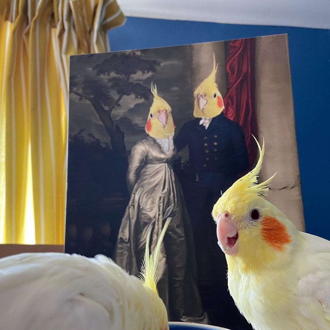 Crown and Paw - Canvas The Dinner Date - Custom Pet Canvas