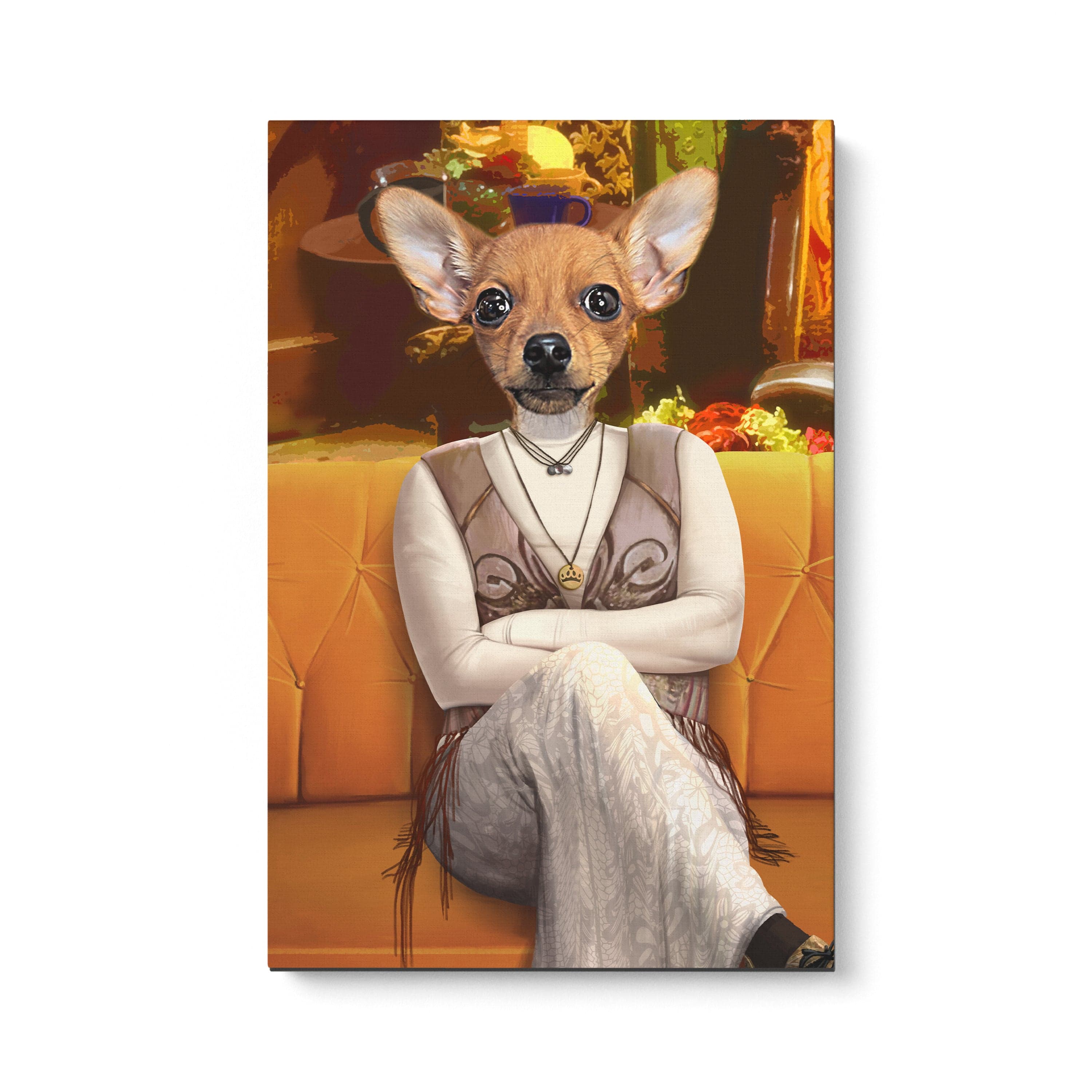 Crown and Paw - Canvas The Ditzy Friend - Custom Pet Canvas