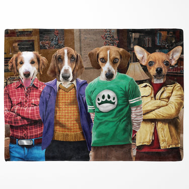 Four Nerd Friends - Custom Pet Blanket