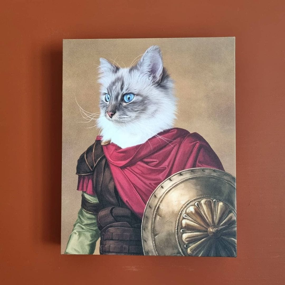 Crown and Paw - Canvas The Gladiator - Custom Pet Canvas