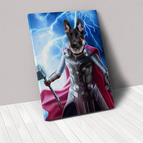 Crown and Paw - Canvas Goddess of Thunder - Custom Pet Canvas