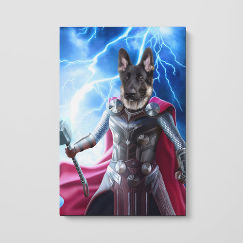 Crown and Paw - Canvas Goddess of Thunder - Custom Pet Canvas