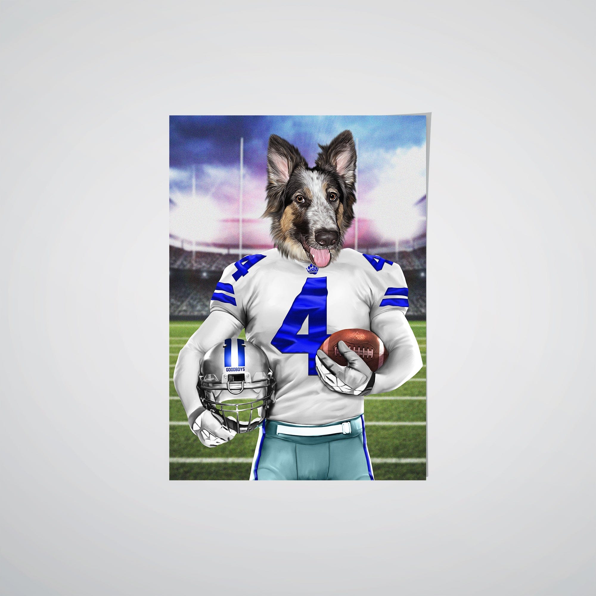 Crown and Paw - Poster The Dallas Goodboys - Custom Pet Poster