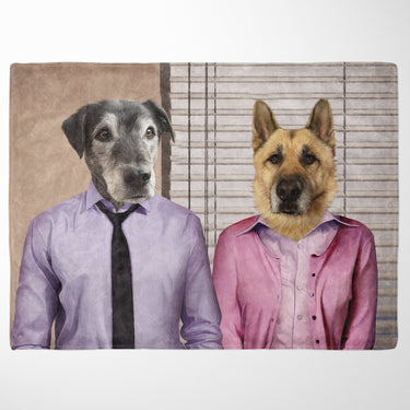 Jim and Pam - Custom Pet Blanket
