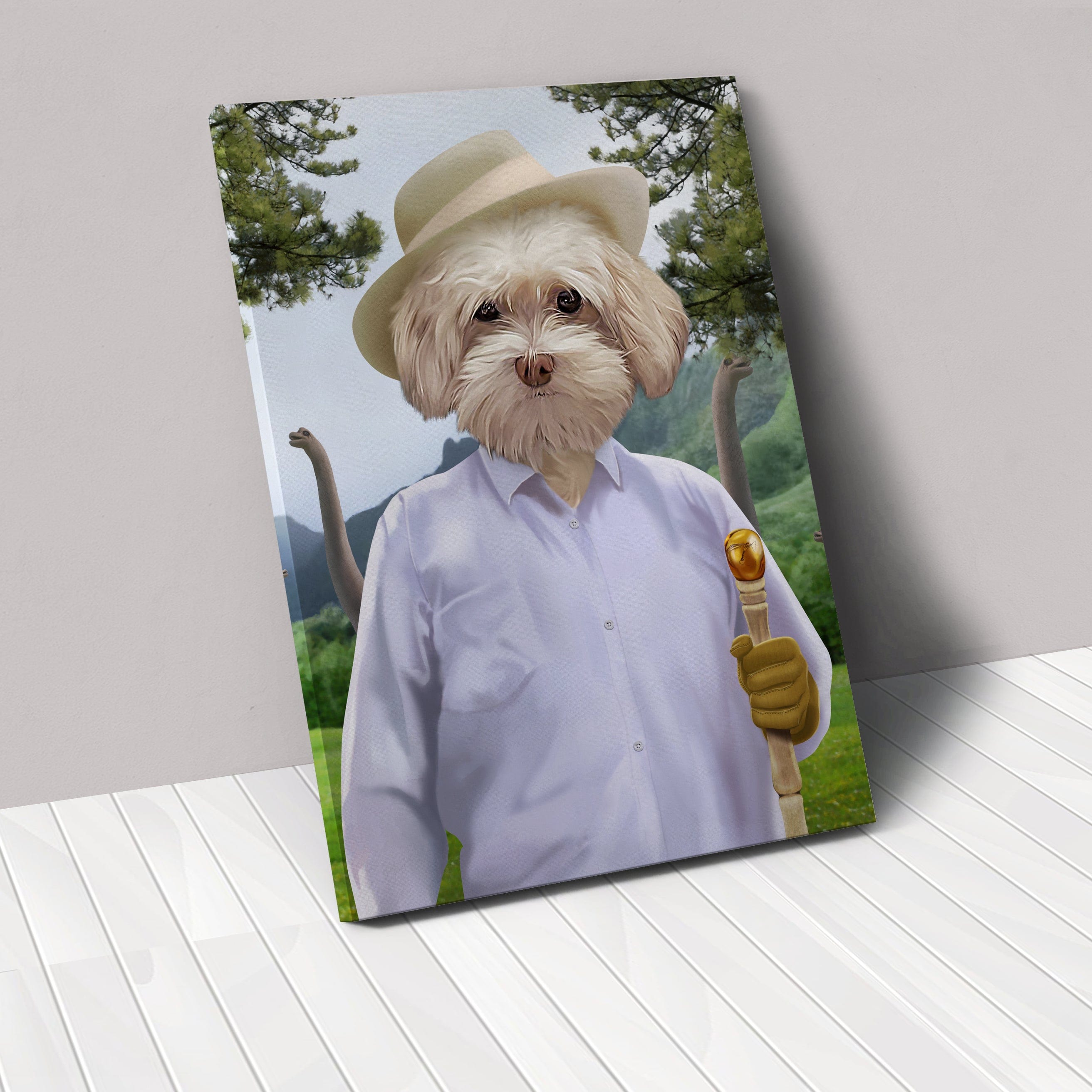 Crown and Paw - Canvas The Jurassic CEO - Custom Pet Canvas