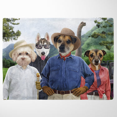 The Jurassic Explorers - Custom Pet Blanket