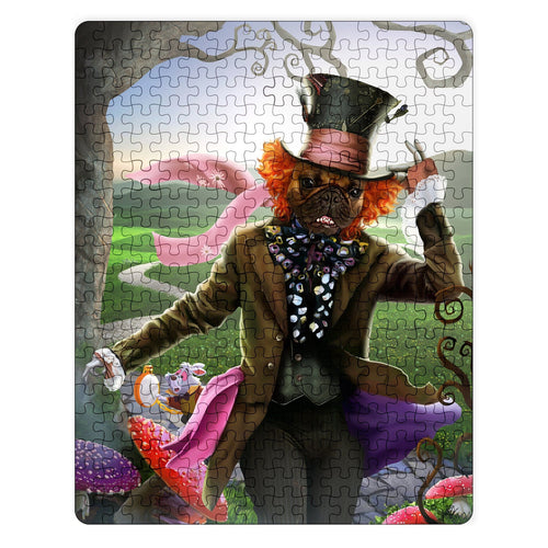 Crown and Paw - Puzzle The Mad Tea Party - Custom Puzzle 11" x 14"